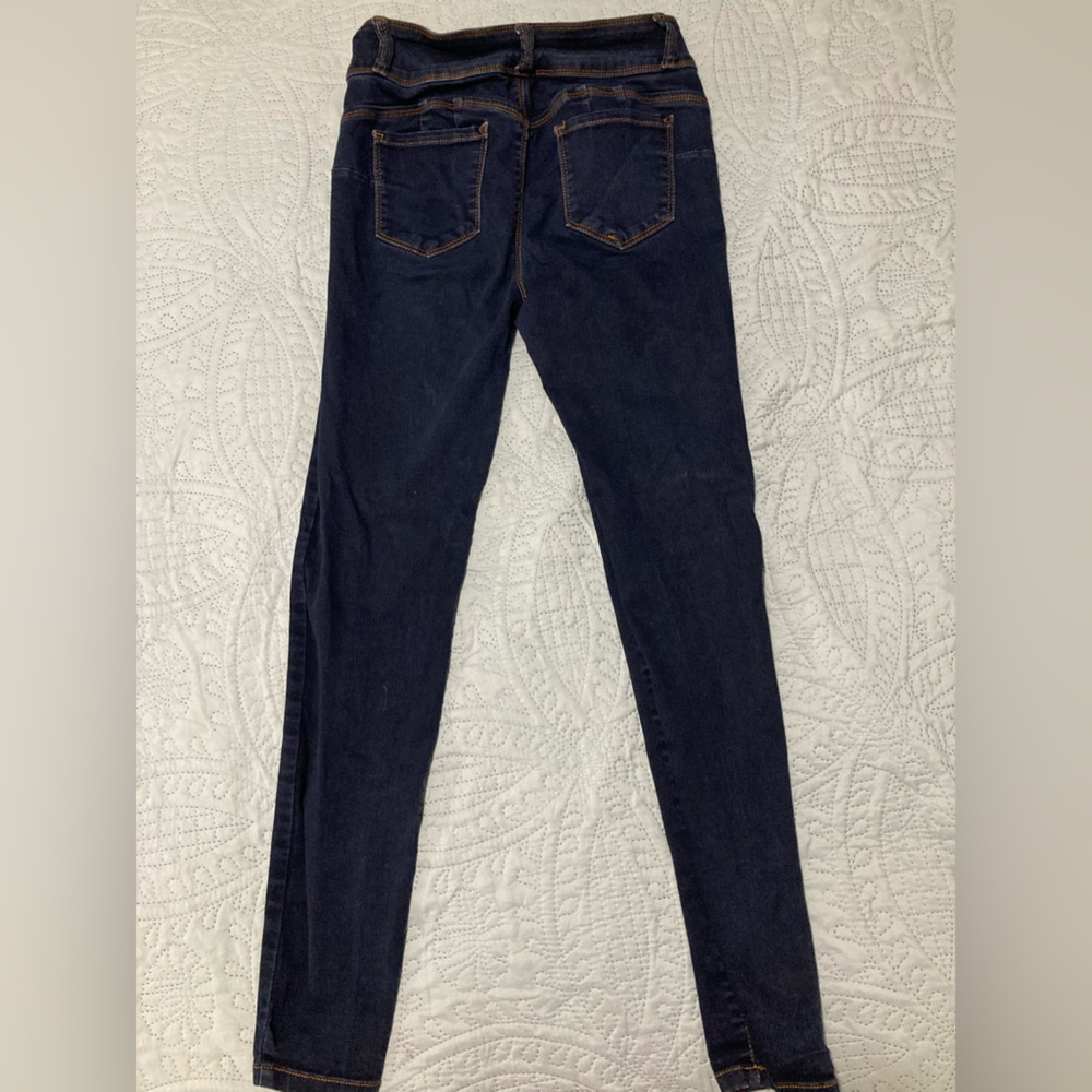 High rise skinny jeans